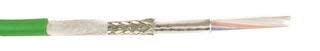 74005 GR002 - Multiconductor Shielded Cable, Ethernet, Torsional Flex, Cat5, Green, 4 Conductor, 22 AWG, 500 ft