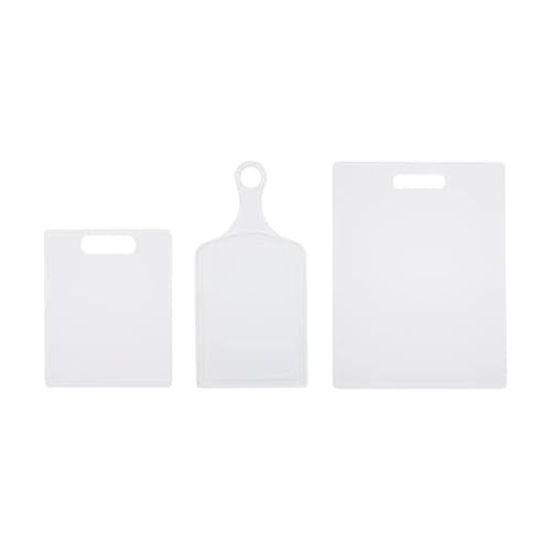 Set de 3 tablas de cortar de plástico reversibles miniatura 1