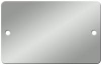 Aluminum Tags 2-3/4 inch x 1-3/4 inch Rounded Corner - Pack of 25