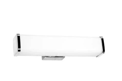 Image of PHILIPS Brass MERAKI Rectangle Bathroom Wall Light 20W IP44 Warm White 582107