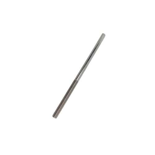 Tensor de acero inoxidable forjado 316, extremo reforzado, 3/16 pulgadas, 300 lb WLL, 4 pulgadas, 4 piezas miniatura 5