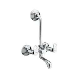 VEER - Brass Hot & Cold Wall Mixer Non Telephonic Tap with L Bend Wall Mounted Bathroom Faucet