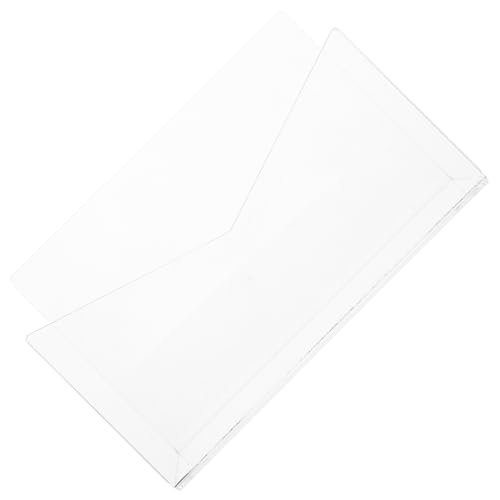 Angoily クリアアクリル製メールオーガナイザー 手置きデスク用ポストカード 封筒整理ホルダー 書類類対応 ファイル収納可能 家 オフィス用