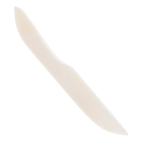 PRETYZOOM Beef Bone Knife Scoring Folding Binding Scraper for Craft Bone Folder and Bovine Book Paper Crafting Supplies Ox Bone Folder Bone Folder Crafting Tool Paper Folder Tool Beige