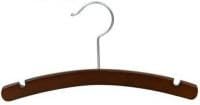 12" Walnut & Chrome Childrens Top Hanger [ Bundle of 25 ]