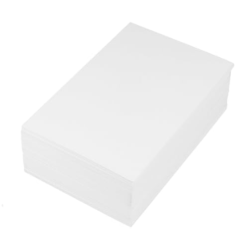 Cartes Kraft Vierges en lot de 100 mini fiches cartonnées vintage de 350g pour mot doux et scrapbooking