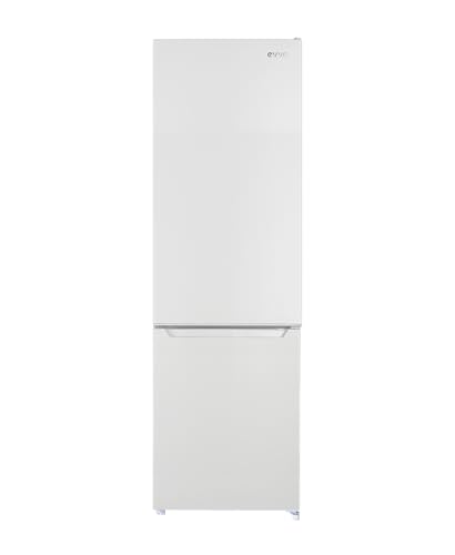 EVVO Frigorífico Combi F51, 262L (187L + 75L), 176 cm, Clase E, 39 dB, Iluminación LED, 4 Estrellas Congelador, Balda Cristal, Bajo Consumo, Blanco