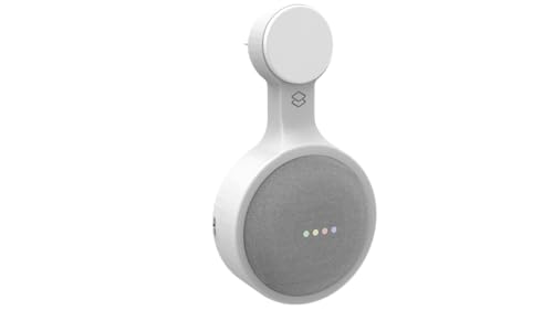 Suporte De Tomada Parede Google Nest Mini 2 Wifi Caixa Som (Branco)