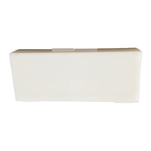 TopHomer ABS Plastic Microscope Slide Box Microscope Slides Specimens Protect Case Double-Row Slide Box(50 Grids)