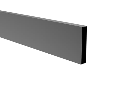 Sellon24® Aluminium Zaun Lamelle 100x20 x1,1 mm Lamelle Sichtschutzzaun Anthrazit RAL 7016 strukturiert Profil rechteckig ALU hochwertig Zaunfüllung 200 cm