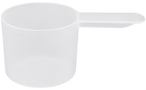Supplement and Supply 1/3 Cup (80 mL | 2.7 Oz.) Short Handle Plastic Measuring Scoop for Coffee, Protein Powder, Pet Food, Spices, Grains, Dry Goods – Food-Grade BPA-Free (Pack of 1)