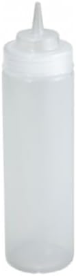 Squeeze Bottle 12oz Clear 4 packs 6 ct/pk