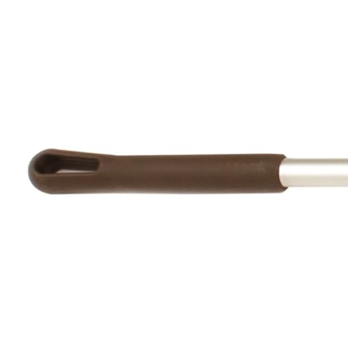 Image of SPARTA Adjustable Aluminum Broomstick, 48 inch Mop and Broom Handle Replacement with Color-Coded System for Environments with Harsh Cleaning Agents, Aluminum, 48 Inches, Brown, (Pack of 12)