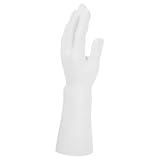 CIYODO Supporto Portagioie a Mano Manichino Maschile Bianco per Esposizione Anelli Orologi e Bracciali, Modello Mano Delicata per Vetrine Negozi e Showroom