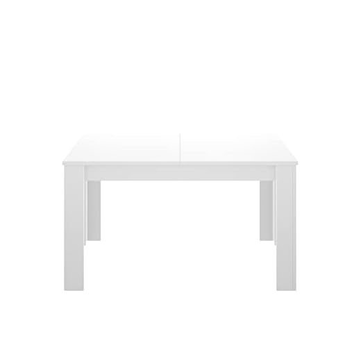 LIQUIDATODO ® - Mesa extensible de 140x90cm moderna y barata ext a 190cm en blanco brillo