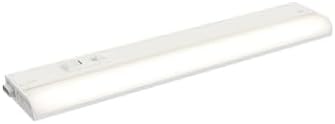 Maxim CounterMax 5K Lite 8W 1 LED Under Cabinet 1 x 16 Inch Length with White Finish and White Glass
