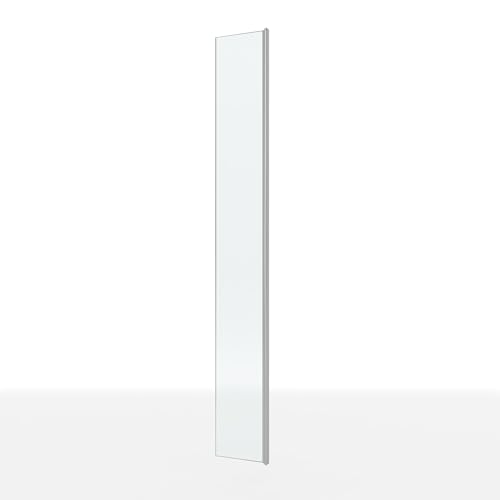 Panel lateral 40x200 cm con vidrio transparente | Extensión para ducha Walk-In | Perfil rotativo 180°