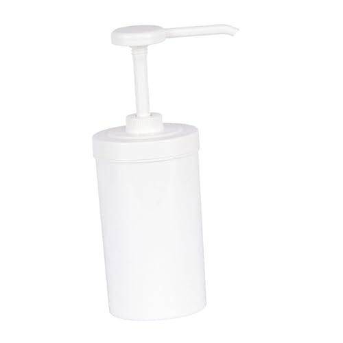 perfk Saucenspenderpumpe Ketchup-Siruppumpe 1L Honigglasbehälter Salatgewürzpumpen für Küche, Café & Barbecue, 20 Cc