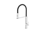 GALYON IMEX Grifo Cocina Flexible - MENORCA Grifo Cocina Monomando con Difusor de 2 Funciones, Cuerpo de Latón, Cartucho Cerámico Ø25mm, Diseño Moderno y Funcional (CROMADO)