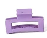 1Pc Purple Hair Claw Clips,One Size Hair Clips,Retro Hollow Women Fashion Strong Large for Washing Face Ultra-light Styling Accessories Girls,Purple,Barrettes,Beauty and Personal Care