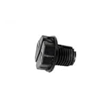 Waterway Plastics 715-1201 Quarter Slot Plug, 3/8-Inch, Black