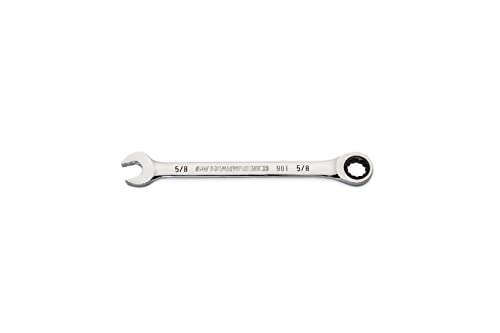 Image of GEARWRENCH 5 /8 inch 4 Degree Swing Arch 12 Point Ratcheting Combination Wrench - 86947