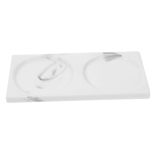 HONITANO Vassoio Portaoggetti in Resina in Organizer Per Articoli Da Toeletta Cosmetici e Gioielli Per Bagno e Scrivania