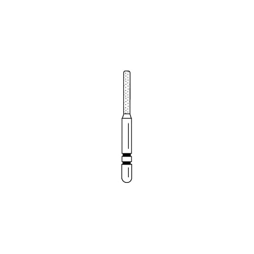 Premier Dental 2015953 Two Striper FG #574.7C KSO Cylinder Round End Coarse Grit Diamond Burs 5/Pk