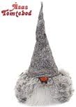 Åsas tomtebod Swedish felt gnome Viktor, grey hat