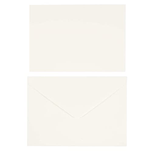 6 Packs: 50 ct. (300 total) 5”; x 7”; Ivory Flat Cards & Envelopes by Recollections™