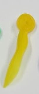 S&Dent 2 Boxes = 200pcs Dental Dental Plastic Wedge with Holes Dental Plastic Poly-Wedges Round Stern 100pcs/box Yellow M Size: 17.8 * 2.45mm