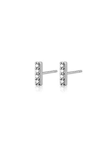 Boucles d'oreilles S925 diamant rectangulaire le cadeau idéal pour femme