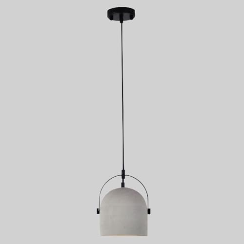 Lustre en ciment gris réglable avec tête unique pour salon