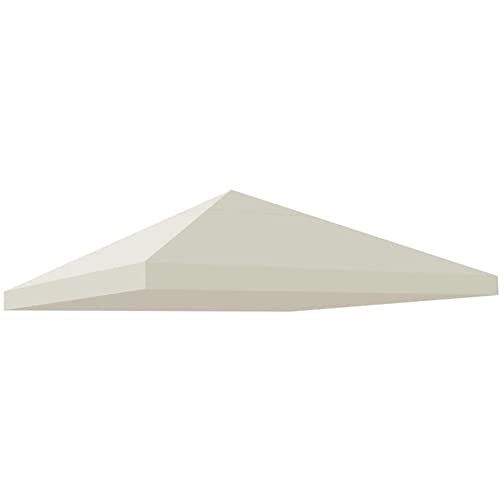 Ersatzdach für 3x Pavillon Wasserdicht UV-beständiges Polyestergewebe 200g/m² Beige Outdoor Abdeckung Pavillon Top Garten Terrasse Unterstand Zubehör