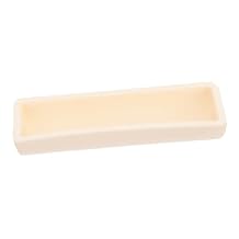 PartyKindom 3pcs Semicircle Crucible for Laboratory Use Alumina Sintering Boat High-Temperature Resistant for Evaporating and Drying Substances