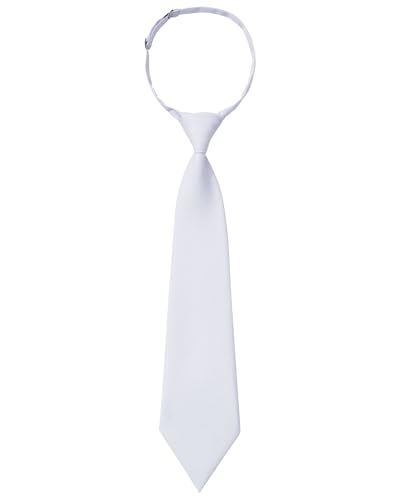 Kajeer Boys Ties for Kids Pre-tied Kids-Buckle Closure Adjustable Solid color Toddler Neckties Ties for Boys