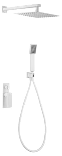 Éliminez le calcaire avec la douche encastrée blanche monocommande - 6