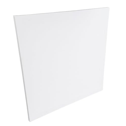 Ideen mit Herz Leinwand auf MDF-Rahmen | 2 Stück | Keilrahmen | Künstler-Leinwand | zum Bemalen mit Acryl- oder Öl-Farben | 390g/m² (40 cm x 40 cm)