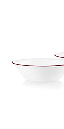 Corelle Style Chip Resistant 1Qt (0.95L) Rimmed Bowl Red 2-Pack, Model: N/A #TOP1