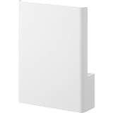 山崎実業(Yamazaki) 【穴が目立ちにくい石こうボードピンセット・木ネジ 付属】 ウォール 隠せる ルーター収納 Sサイズ 石こうボード壁対応 ホワイト W21.6×D6.8×H31cm タワー tower 壁掛け シンプルデザイン 10074