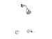 KOHLER K-T15211-4-CP Coralais Shower Faucet Trim, Polished Chrome