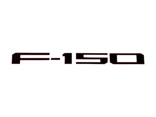 Image of Eurosport Daytona- Compatible with 2021-Current, Ford F150 Standard Tailgate Letters (Black with Red Outline)