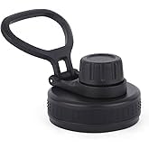 Image of InstCuppa Sports Sipper Lid Add On Thermosteel Bottle, Plastic, Black, 0.55 Litre