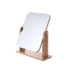Vaisag house Adjustable Tilt Wood Frame Desk Mirror – Versatile Grooming Mirror for Men & Women | Wooden Vanity Mirror-image-18