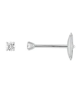 Boucles d'oreilles diamant Anouk, le cadeau idéal en or blanc pour célébrer un moment unique