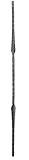 empfohlener Abstand zwischen den Zierstäben ca. 100-120 mm