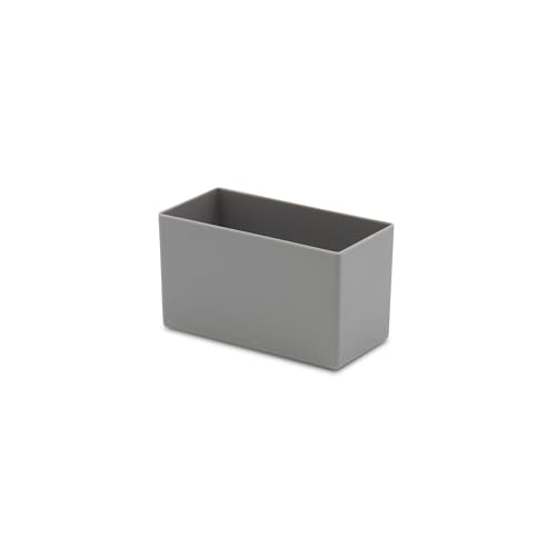 1a-TopStore 10 Stk. Einsatzkästen E 63, 5 Größen, 5 Farben, Industrienorm, aus Polystyrol, schlagfest (108x54x63 mm, grau) – Ansicht 1