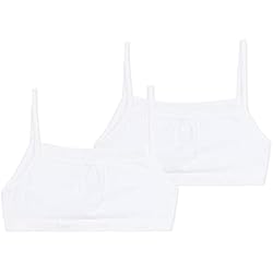 Dim Brassiere Basic Bio Fille, Niñas, Blanco (White), 14 Años Paquete De 2