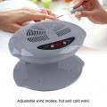 Asciuga Unghie Ad Aria con Sensore Automatico 2 in 1 Asciuga Smalto per Unghie con Soffiatore a Freddo e Caldo per Casa e Salone (Grigio)