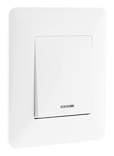 Interruttore a 2 vie Artezo con LED 10A Bianco